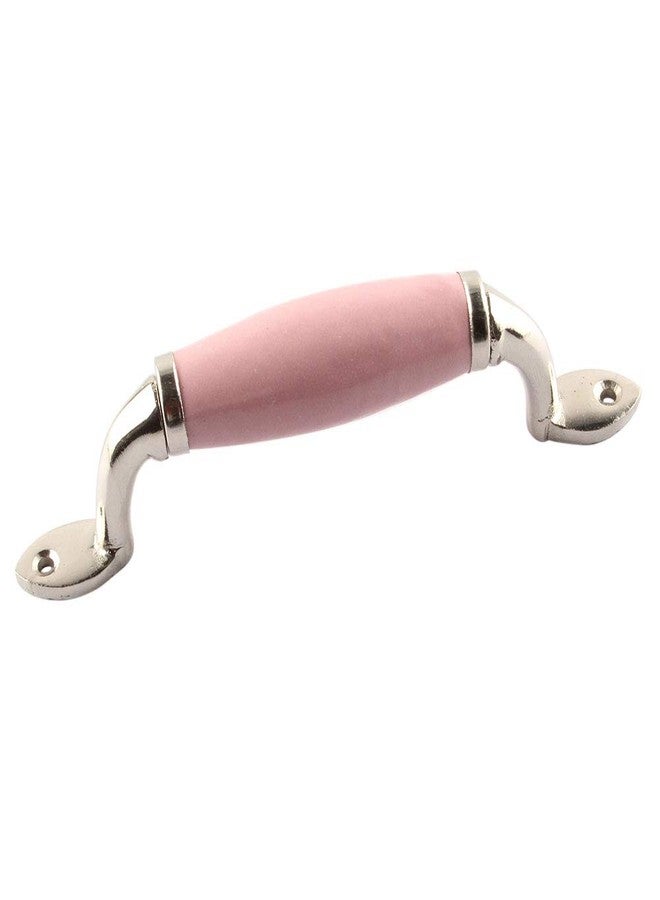 Indian-Shelf Small Door Handle - Ceramic Kitchen Handle - Pink Window Pulls -1 Piece 6.5 inches - Image 1
